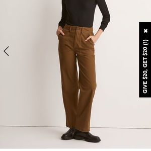 Madewell The Perfect Vintage Wide-Leg Pant: Utility Edition size 30